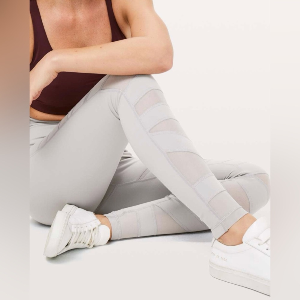 Lululemon | Wunder Under Pant Leggings (High-Rise) *Tech Mesh 28" | Size 6‎ - Picture 5 of 14